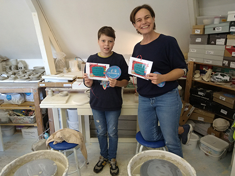 Workshop pottenbakken Hansje en Felix 9 oktober 2021
